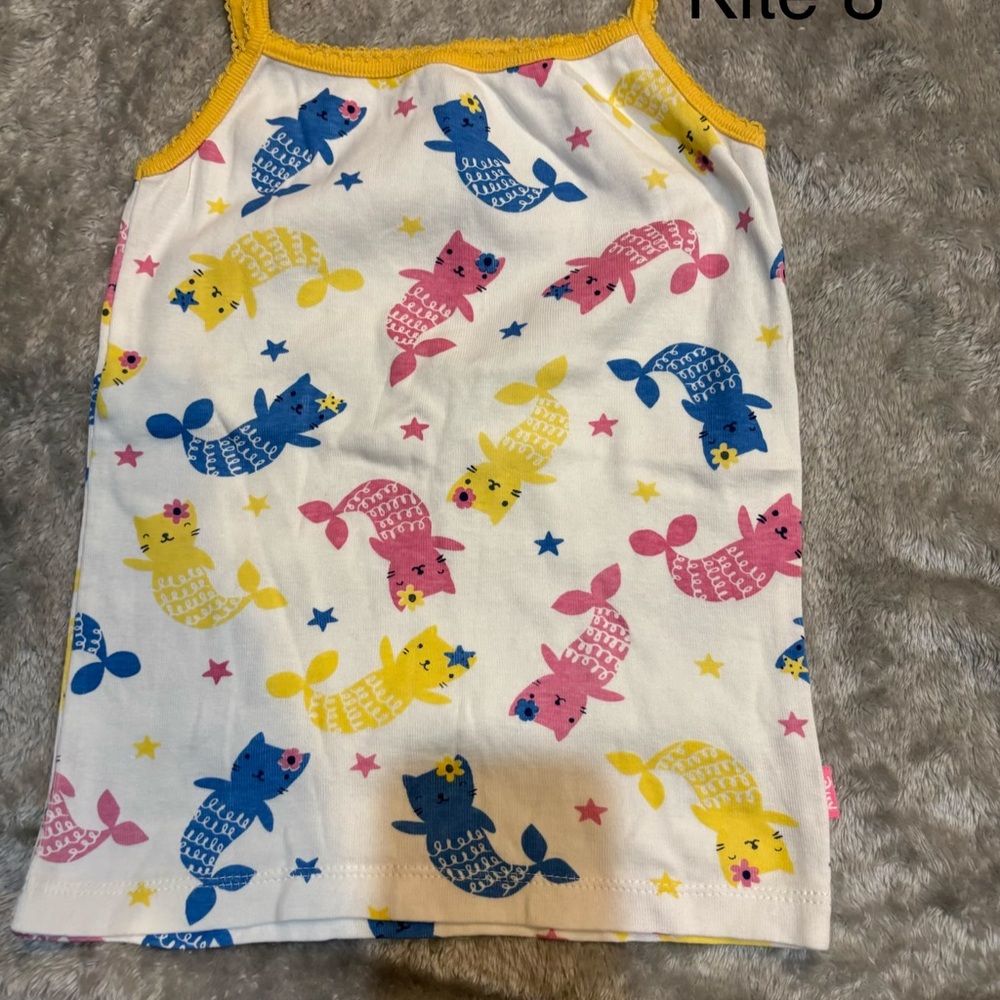 Colorful Mermaid Print Tank Top Kite 8